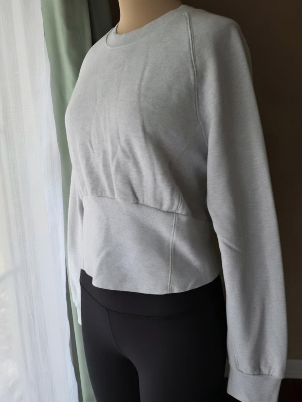 Victoria's‎ Secret Corset Crewneck Sweatshirt Gray Fleece Pullover Women's XXL